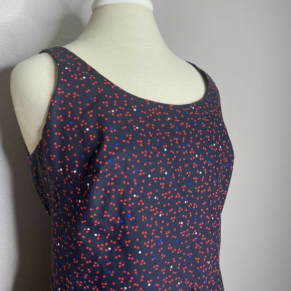 GAP Black Star Print Cotton Sleeveless ALine Dress - Picture 3 of 12